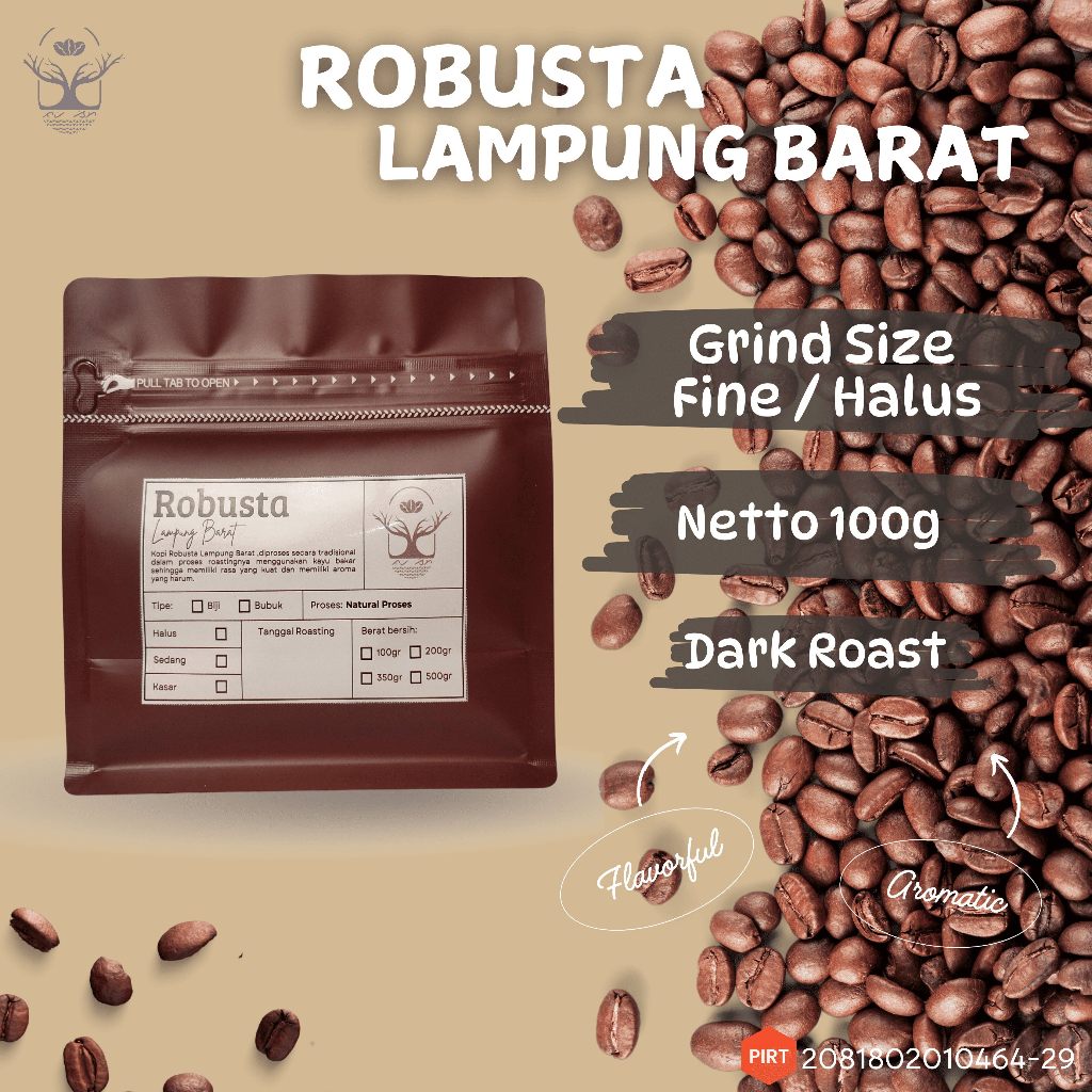 

Kopi Bubuk Murni 100% Robusta Lampung Barat 100 gram | Giling Halus | Dark Roats | Asli Lampung | Kopi Sumatera | Kopi Hitam | Kopi Harum dan Wangi | Aman di lambung | Kopi Asli | Kopi robusta | lampung barat |kopi strong | kopi sehat | kopi murni | 100gr