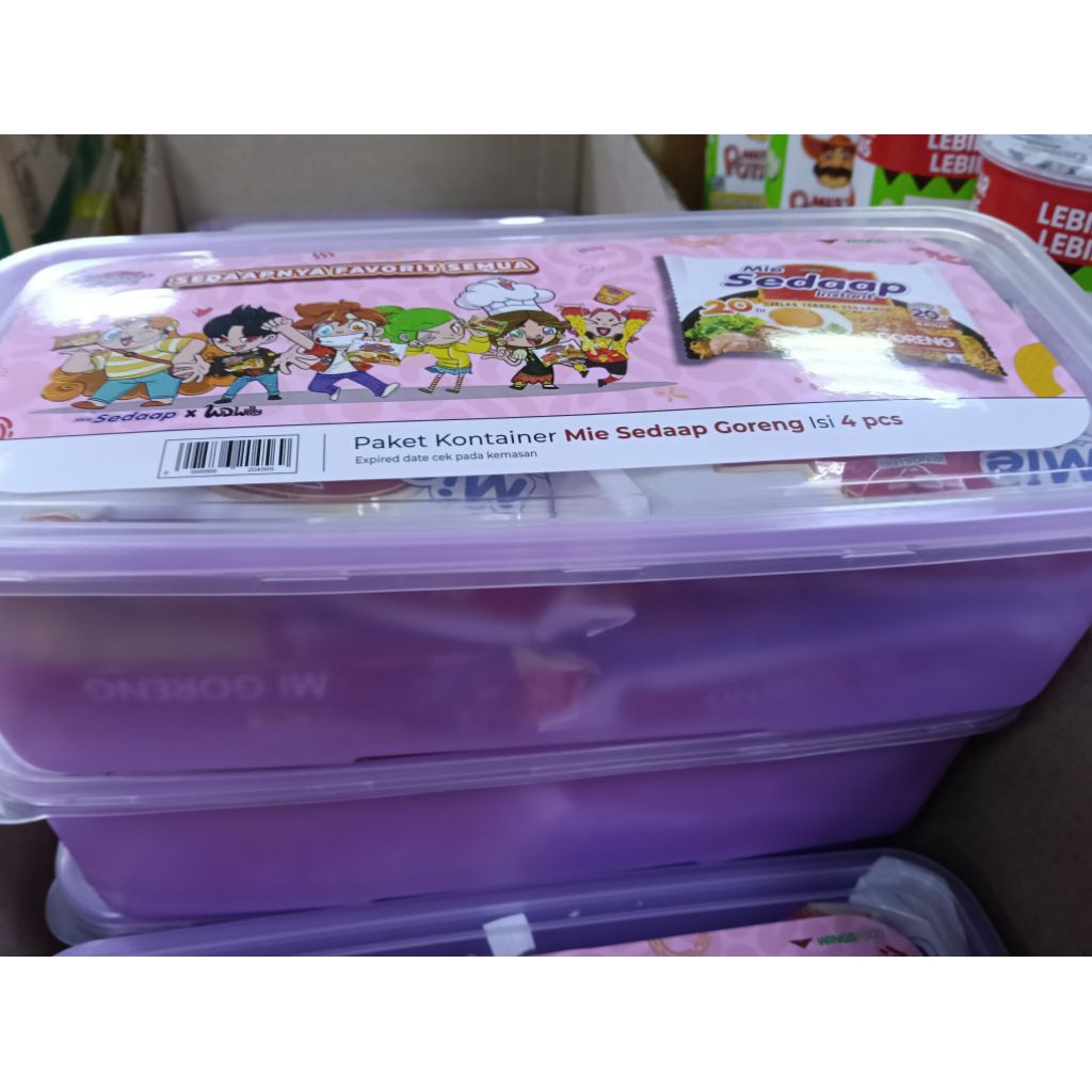 

2 Paket Kontainer Mie Sedaap Goreng Isi @4 pcs