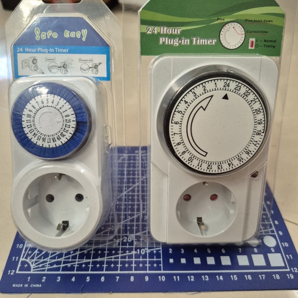 timer lampu aquarium / colokan listrik manual 24jam