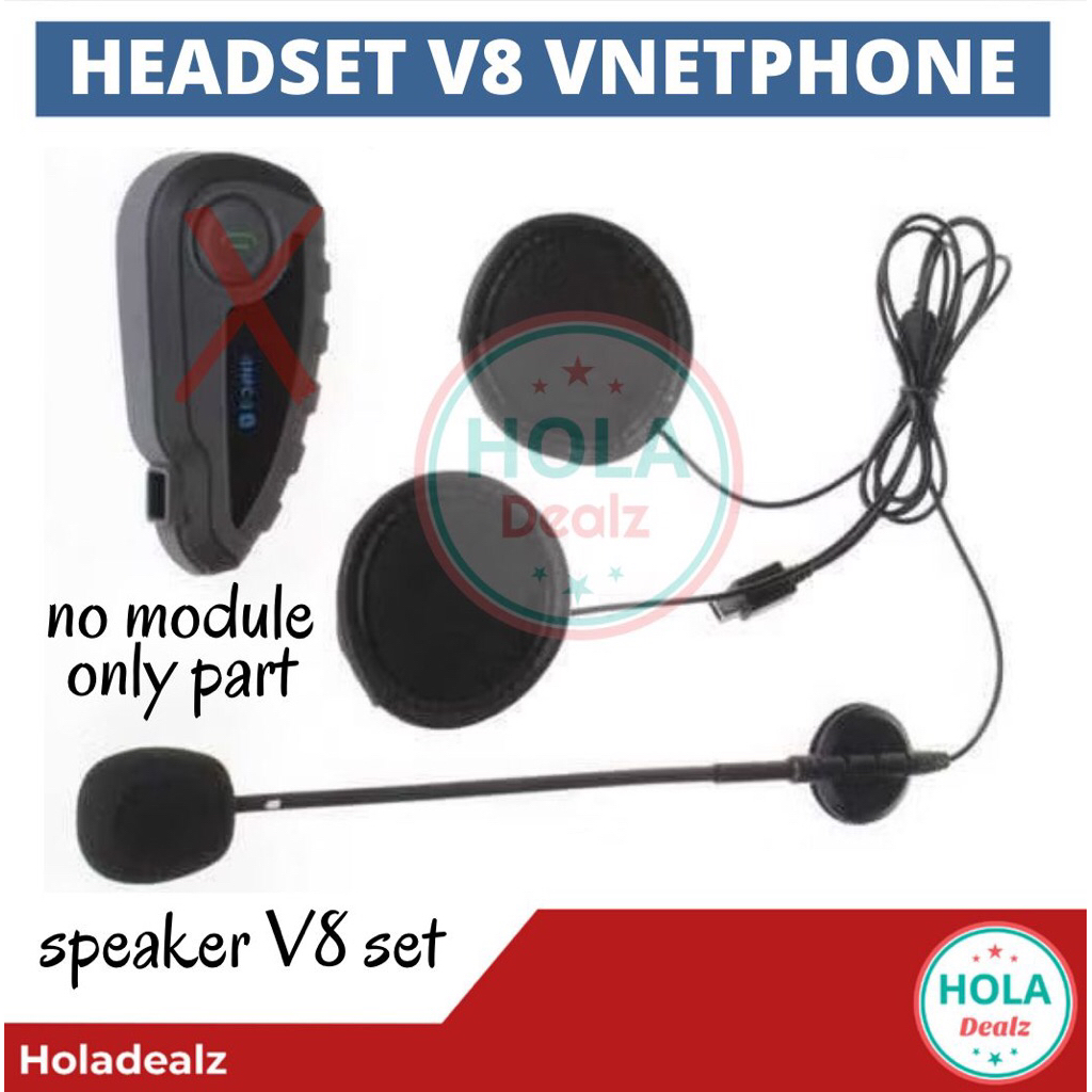 PART HEADSET INTERCOM V8 VNETPHONE SPEAKER INTERCOM V8 INTERCOM VNETPHONE V8 BLUETOOTH HELM HEADSET 