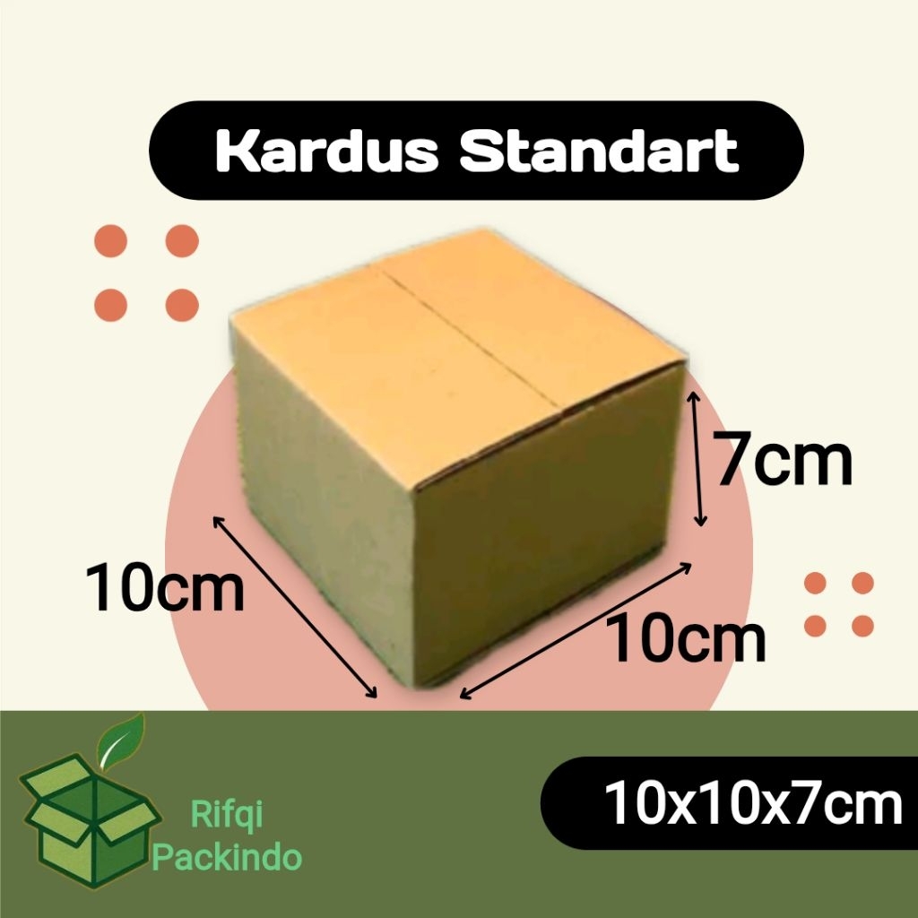 

Kardus Standart Polos Ukuran 10x10x7cm / Dus Standart / Box Standart / Kotak Standart / Karton Standart