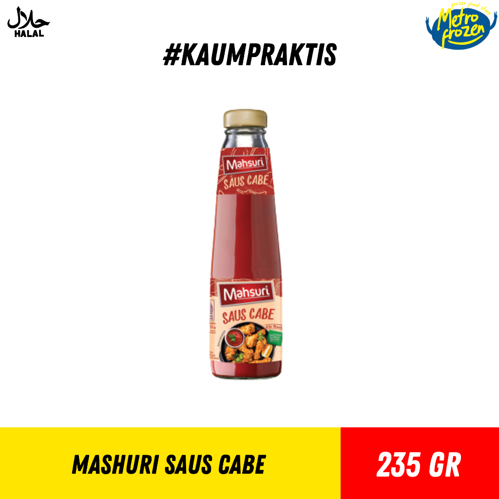 

MASHURI Saus Cabe 235gr //cabe sambal //sambal pedas