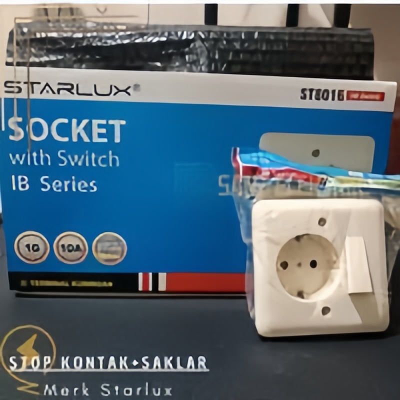 Saklar IB Engkel Stop Arde Starlux  Colokan Listrik Tanam