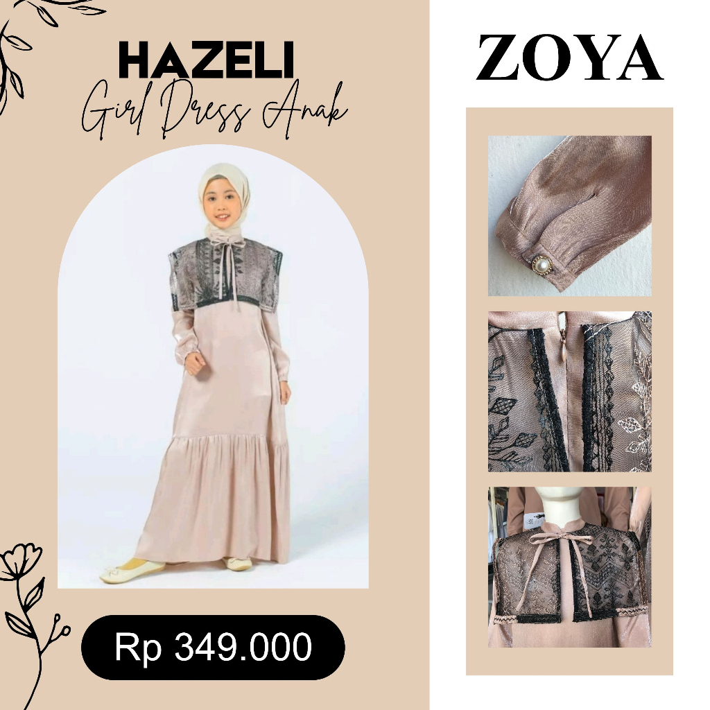 ZOYA HAZELI Girl Dress Anak