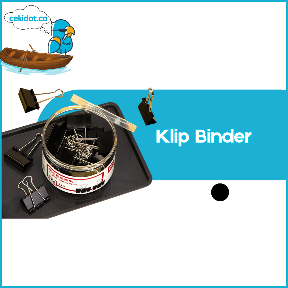 

Cekidot DELI046 Klip Binder / Binder Clip - Hitam&Black 24/Tube 32mm E8563A Y1685