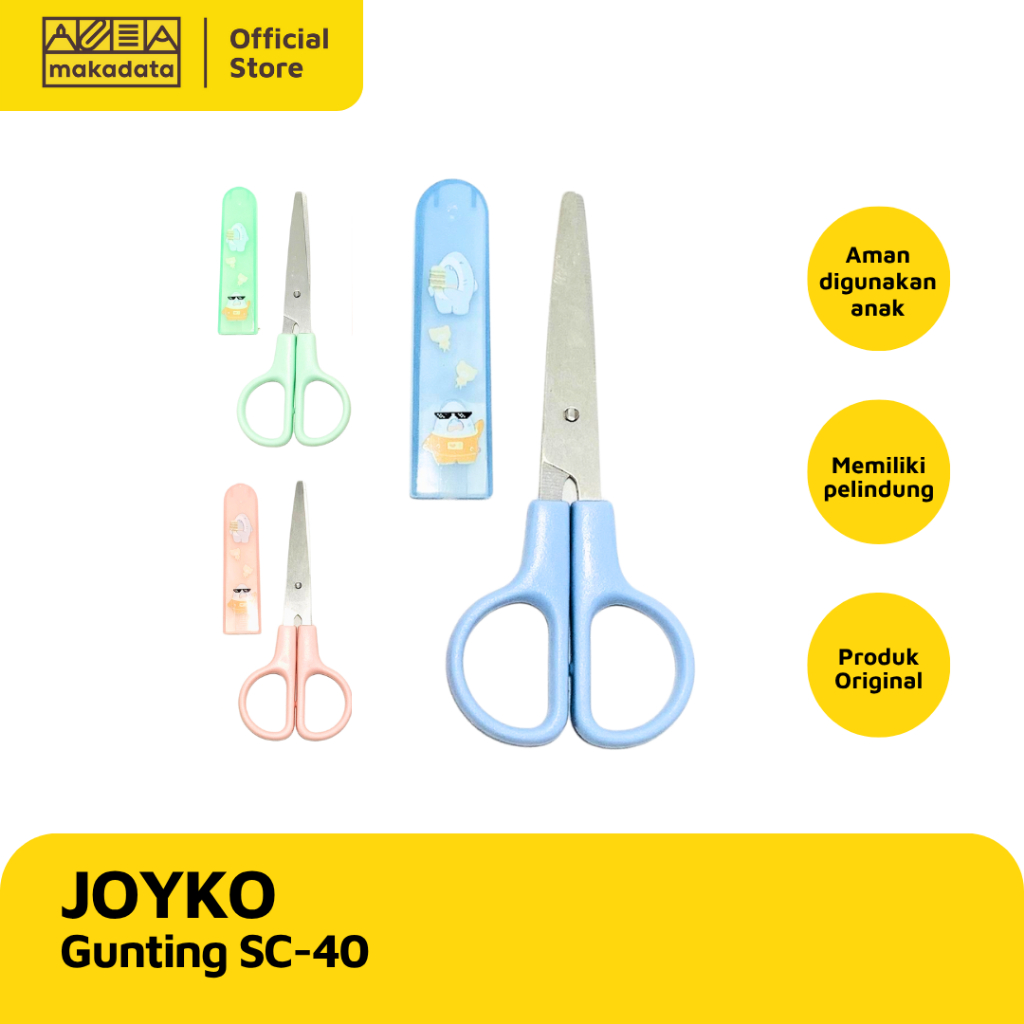 

SCISSORS / GUNTING ANAK JOYKO SC-40 (1 PCS) MURAH