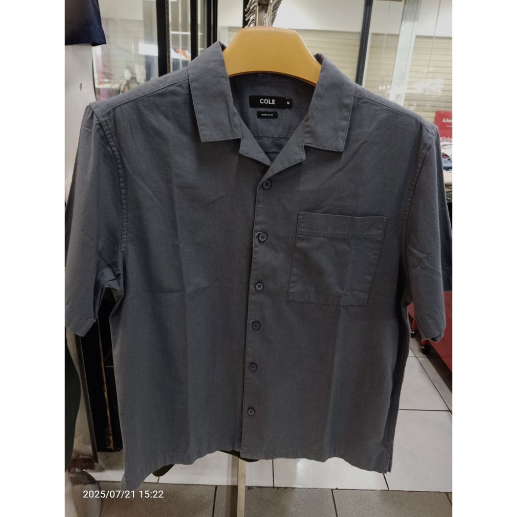 kemeja cole lengan pendek