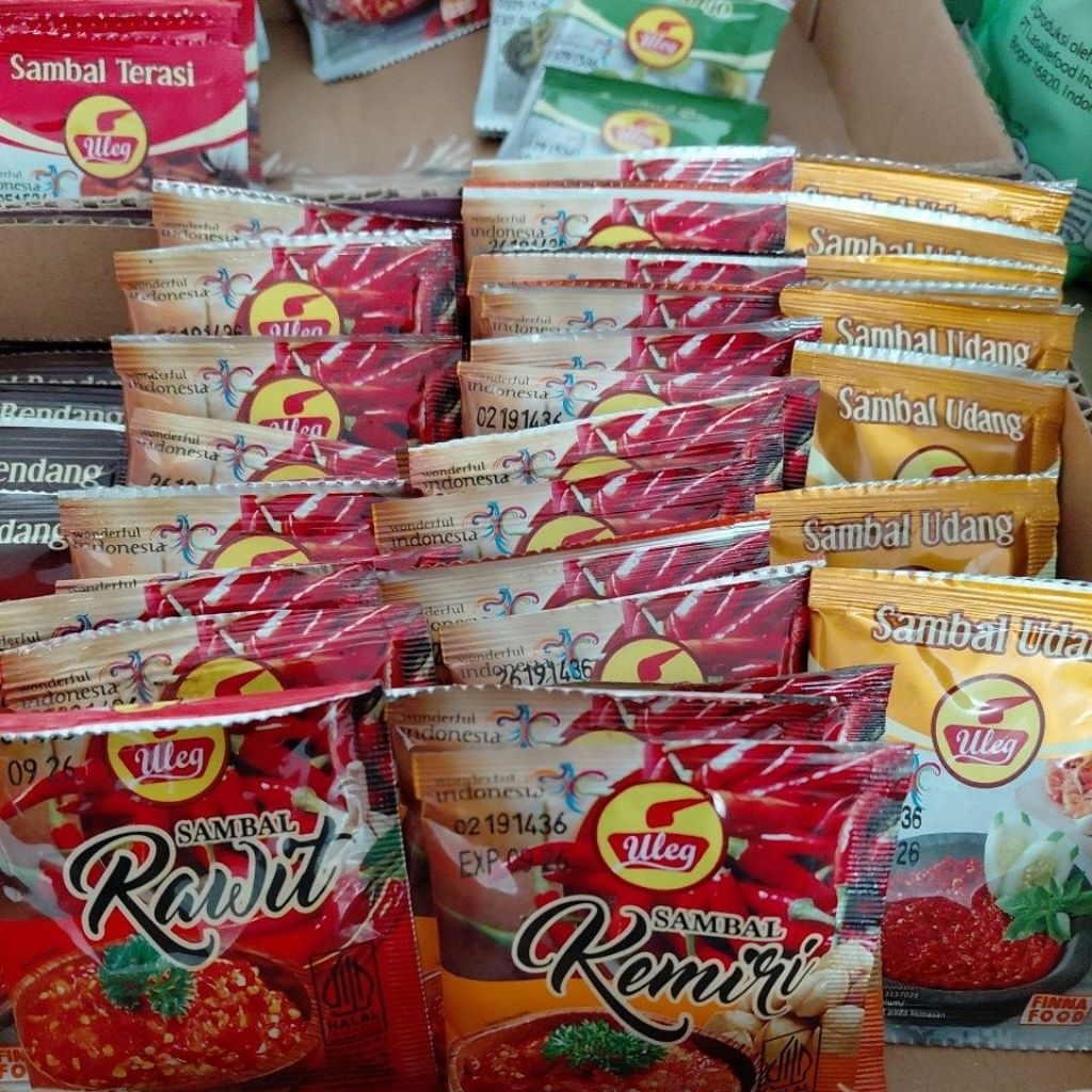 

Sambel Uleg Kemiri / Uleg Udang / Uleg Rawit / Uleg Rendang / Sambal Ijo / Sambal Terasi / Sambal Geprek