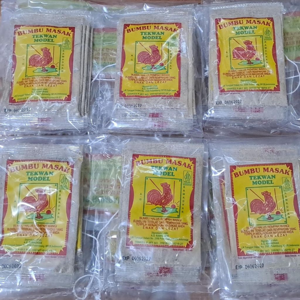 

BUMBU TEKWAN MODEL PALEMBANG CAP AYAM JAGO 1pck isi 10