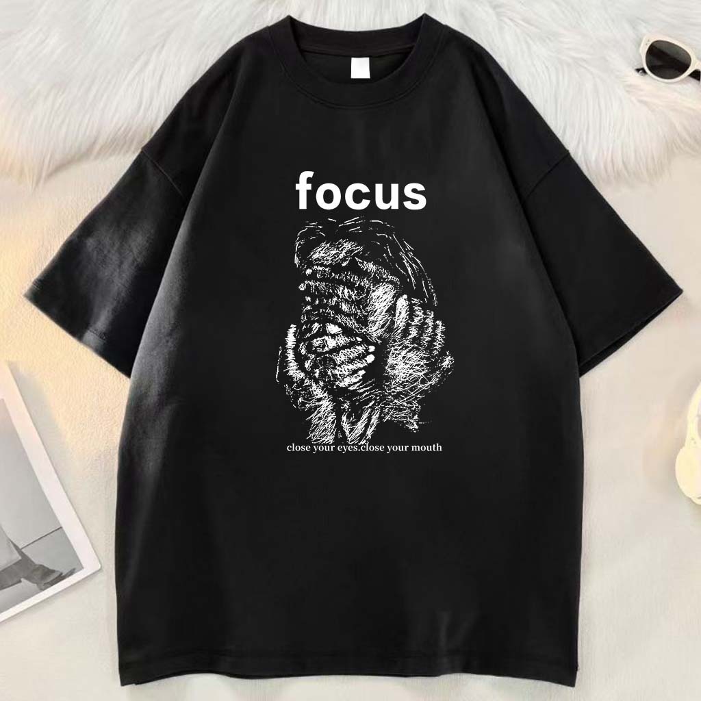 Kaos motif huruf fokus anak anjing mewah desain gaya Eropa dan Amerika | Kaos Import baju t shirt pr