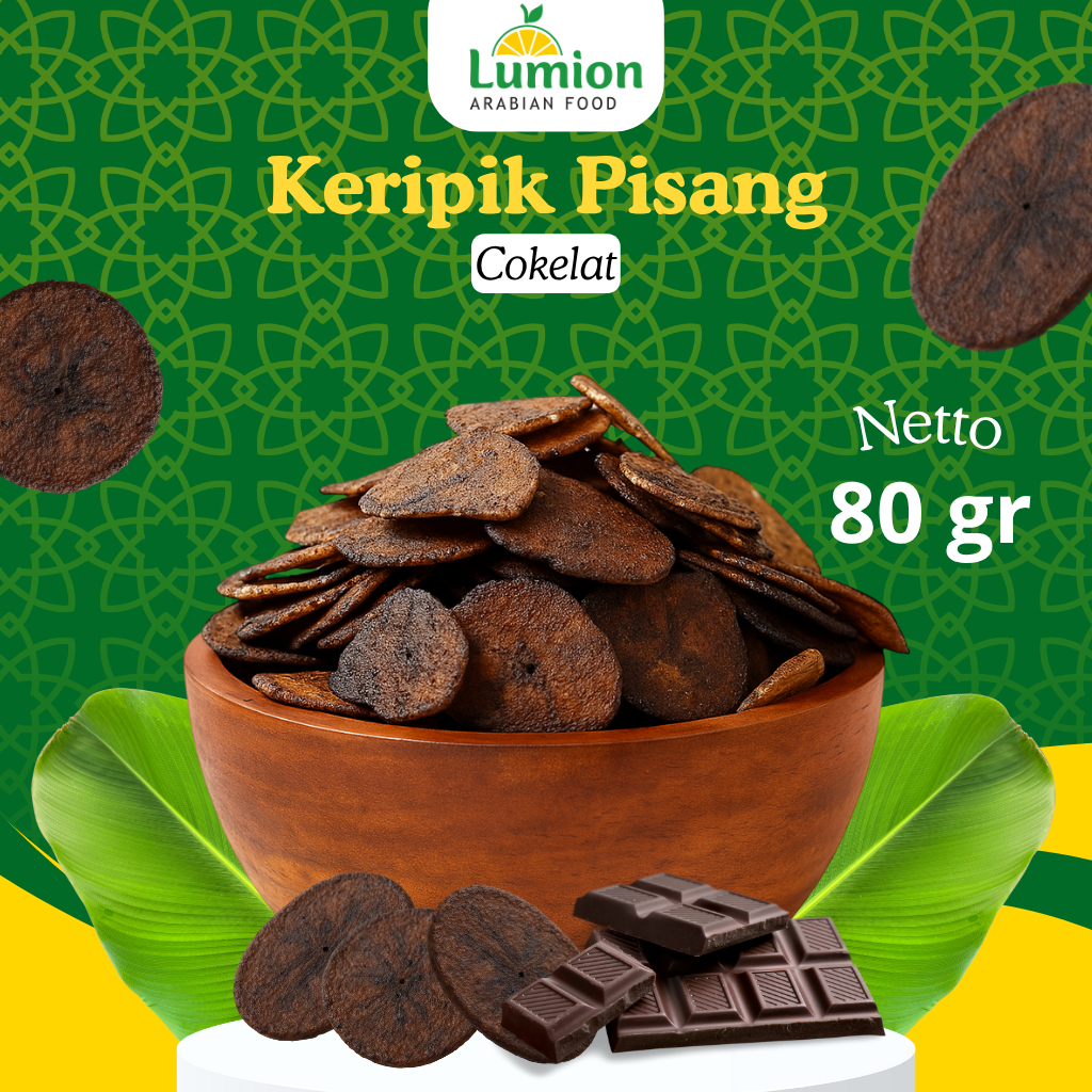 

Lumion Keripik Pisang Cokelat 80gr Snack Tekstur Renyah & Manis Kemasan Praktis