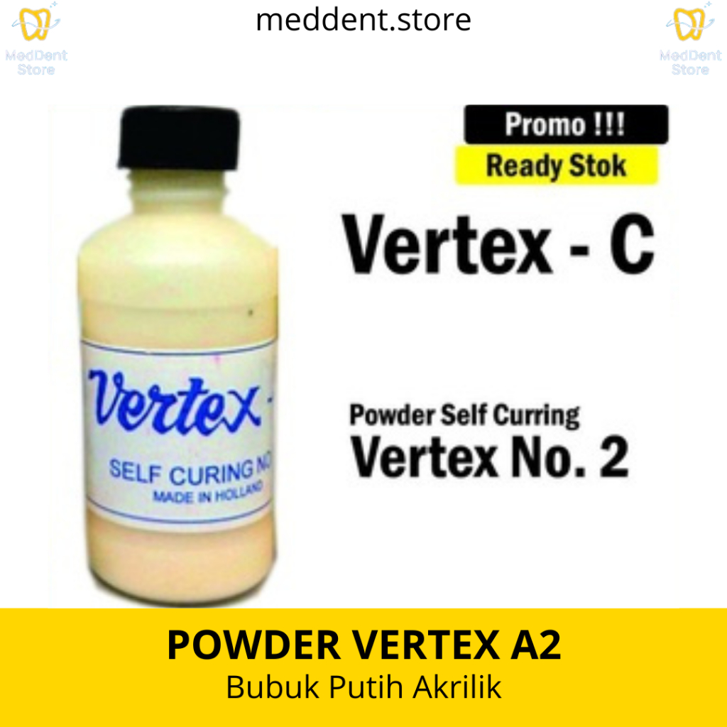 Vertex-C Self Curing Putih - Bubuk Powder Vertex SC Otomatis No.2
