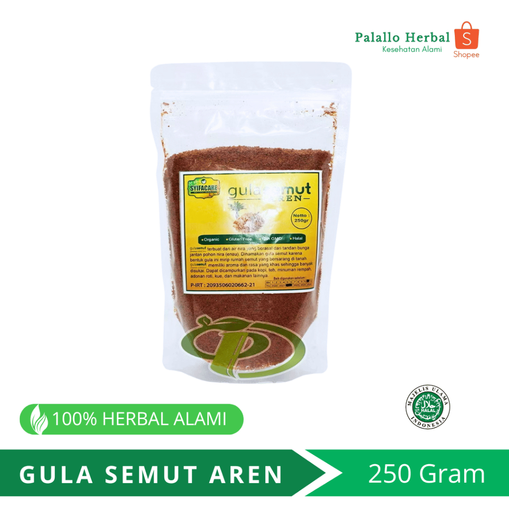 

Gula Semut Aren Syifacare 250gr - Gula Aren Murni Alami, Sehat dan Lezat