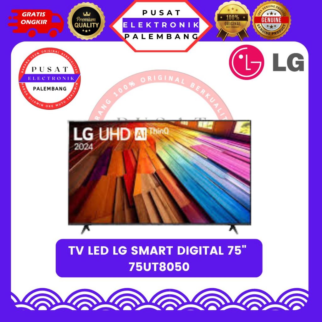 LED TV LG 75UT8050 SMART TV UHD 4K 75 INCH / LG 75UT8050 PALEMBANG