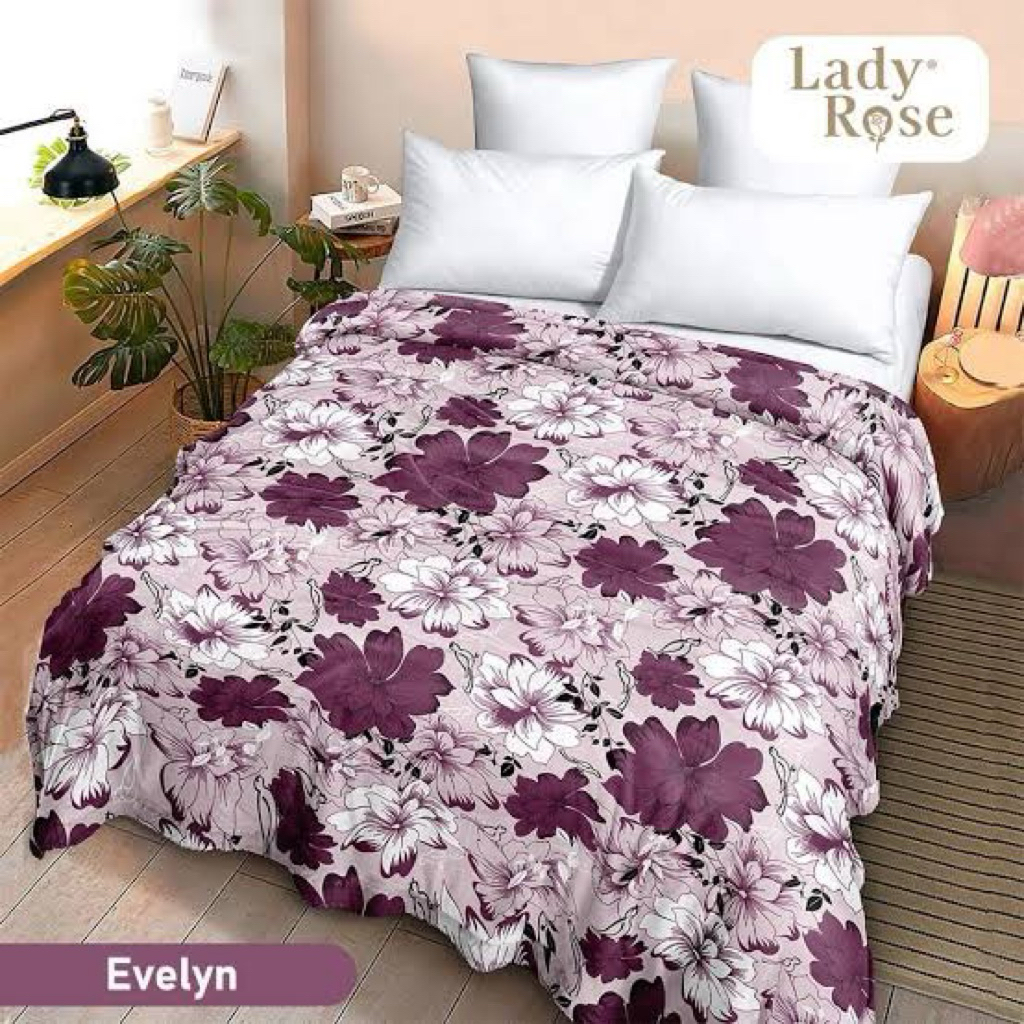 Selimut jumbo Tidur Karakter bunga flower ladyrose Ukuran 160x200 Terbaru