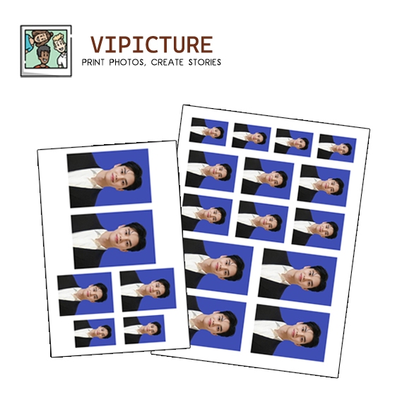 Cetak pas foto kertas doff 2x3 3x4 4x6