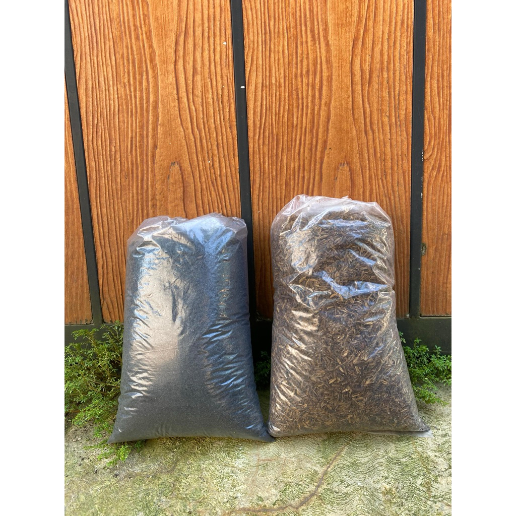 paket sekam bakar dan sekam mentah fermentasi