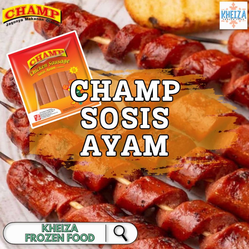 

CHAMP Sosis Ayam 375gram isi 15 - Kheiza Frozen