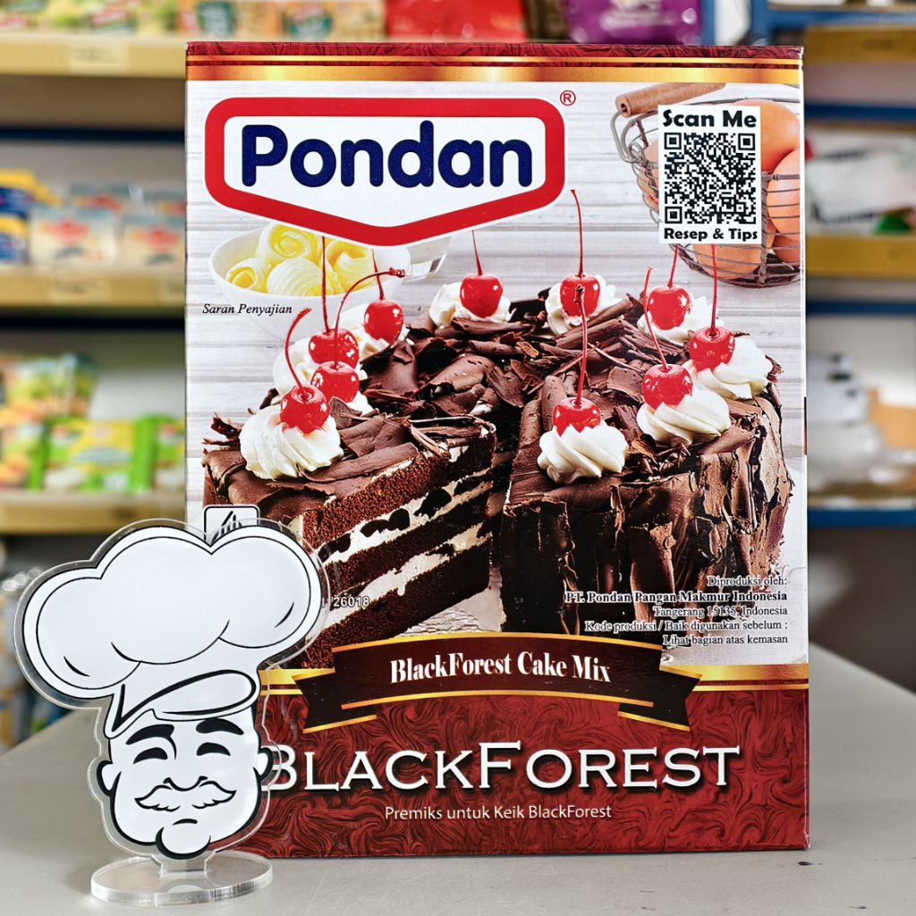 

Pondan BlackForest 418Gr / Tepung Blackforest Pondan 418Gr / Tepung Coklat Blackforest Pondan / Pondan Premix Blackforest