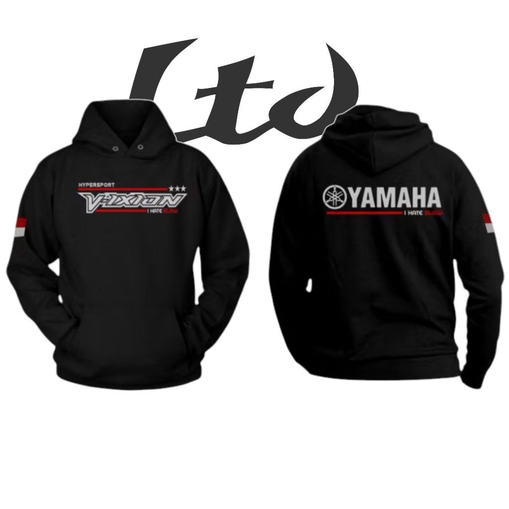 BAHAN BERKUALITAS HOODIE JUMPER YAMAHA VIXION SWEATER YAMAHA VIXION TERBARU JAKET TOURING VIXION PRI