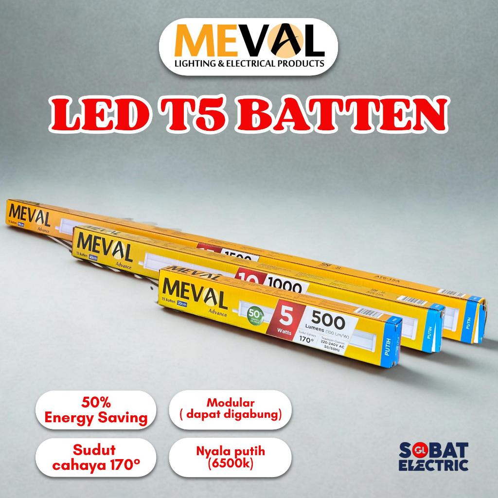 MEVAL Lampu LED T5 Batten - LED Daylight Neon T5 Batten