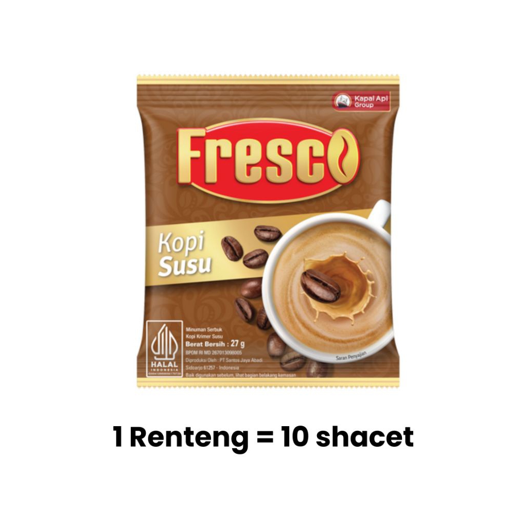 

Kapal Api Fresco Kopi Susu 27gr x10