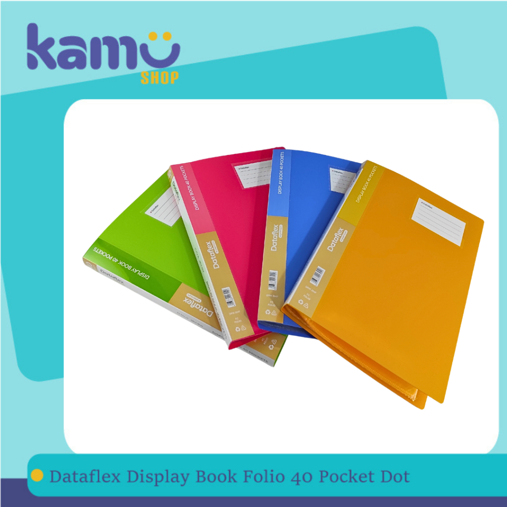 

Dataflex Display Book Folio 40 Pocket Dots / Clear Holder / Document Keeper