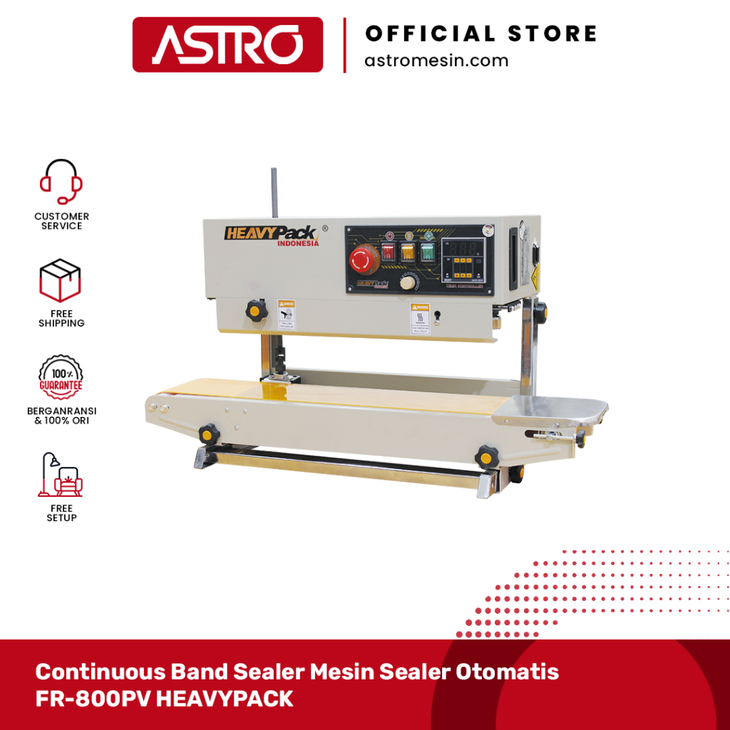 Continuous Band Sealer Mesin Sealer Otomatis FR-800PV HEAVYPACK