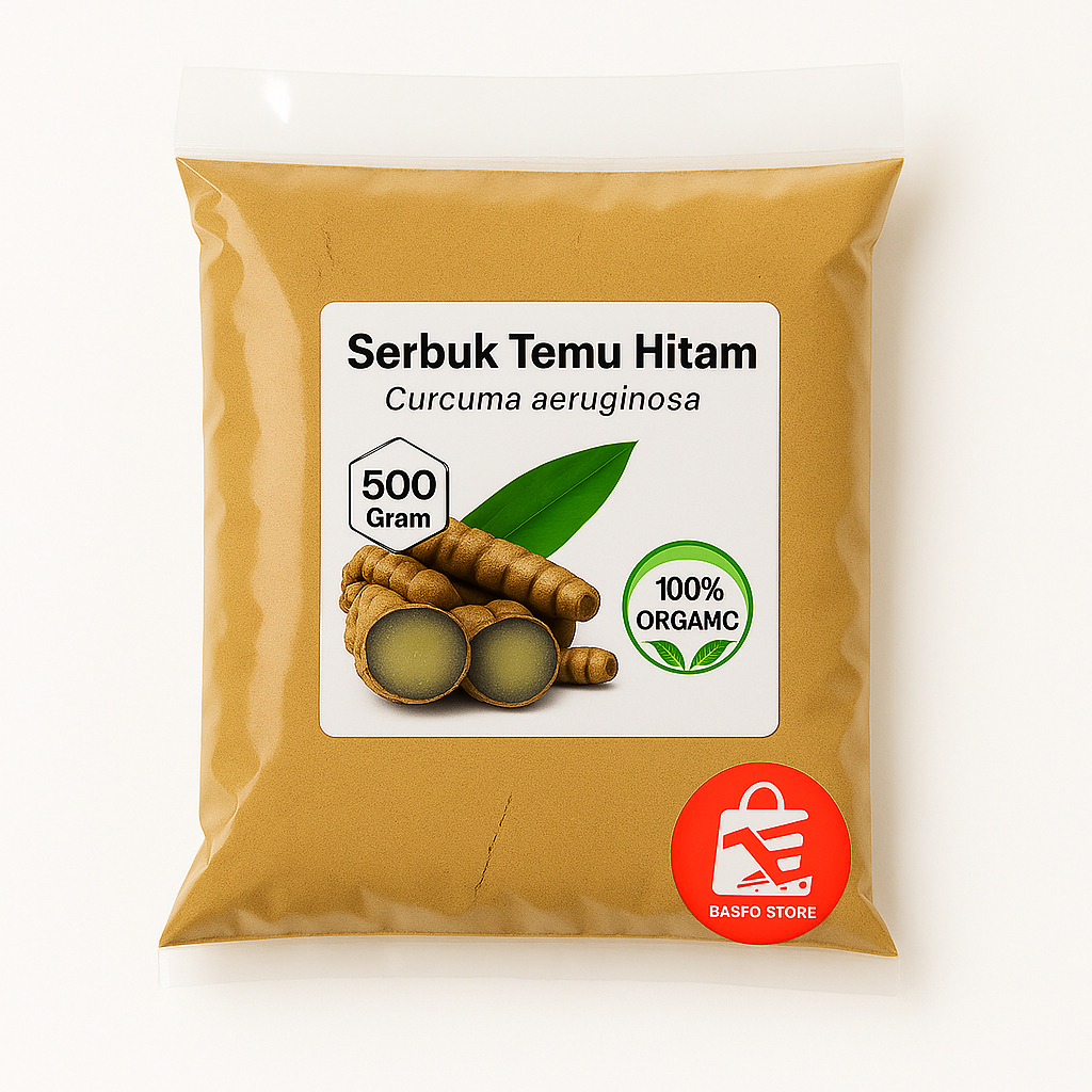 

Bubuk Temu Hitam Asli 500Gram - Bubuk Temu Ireng Ori Tanpa Campuran - Kunyit Hitam