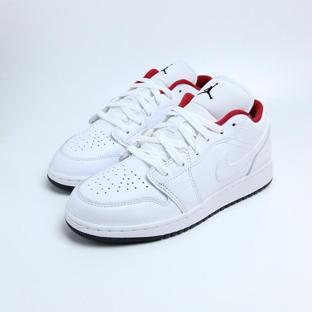 Air Jordan 1 Low White Red (GS)