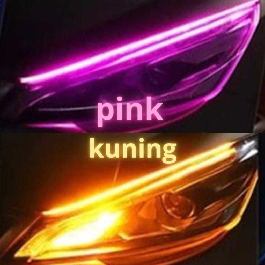 Lampu LED 30 CM 60 CM Mobil Motor DRL Alis / Lampu LED Ambient Light Mobil