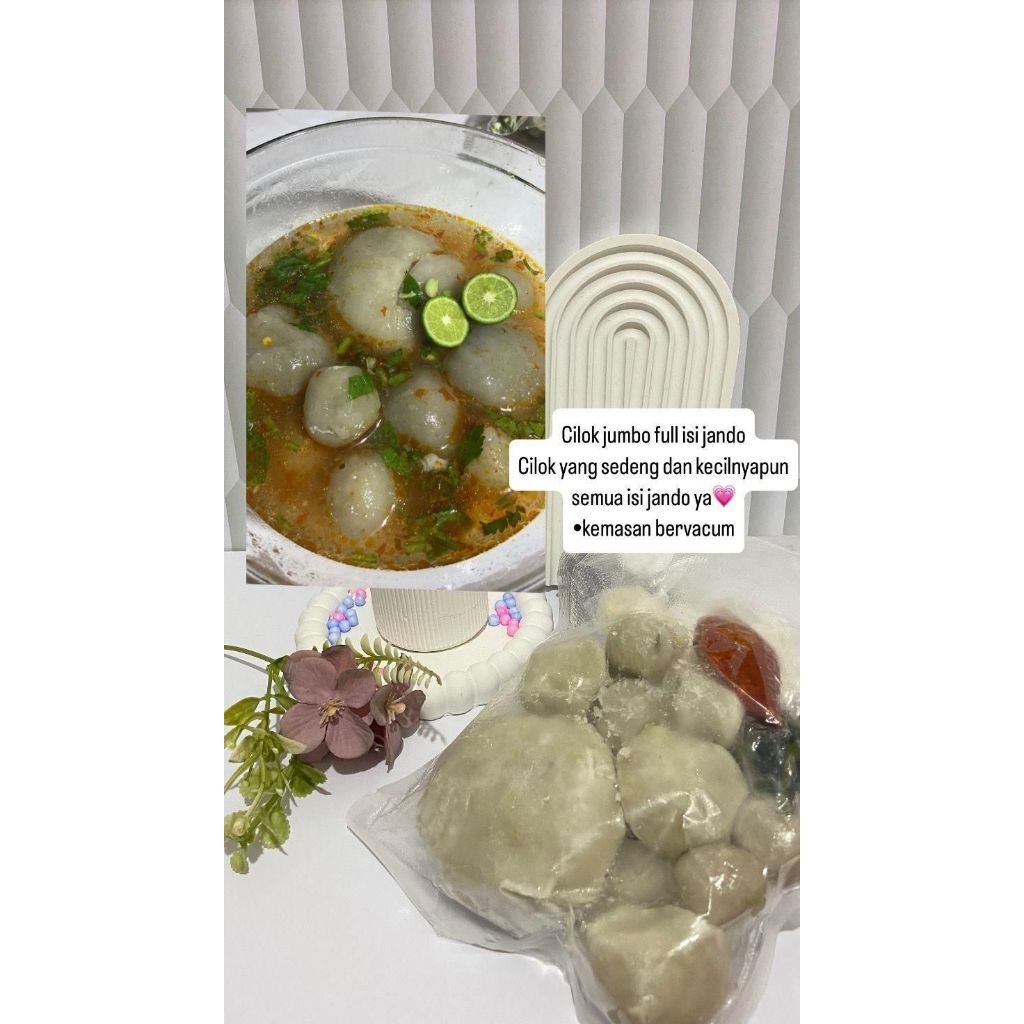 

Cilok jumbo full isi jando (tetelan) // Frozen food cilok halal