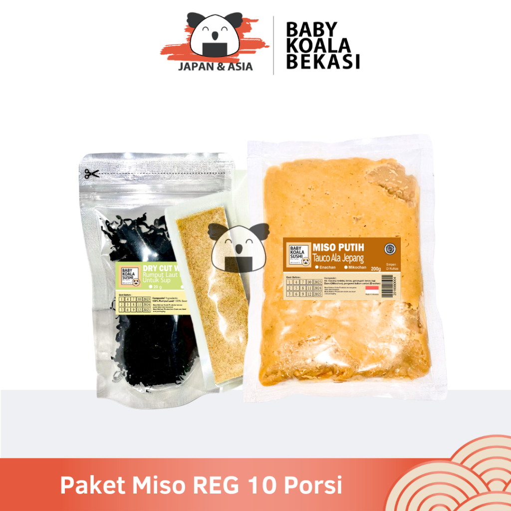 

PAKET BAHAN MISO SOUP LENGKAP 10 Porsi Halal | Miso/Dry Wakame/ Dashi -BKB