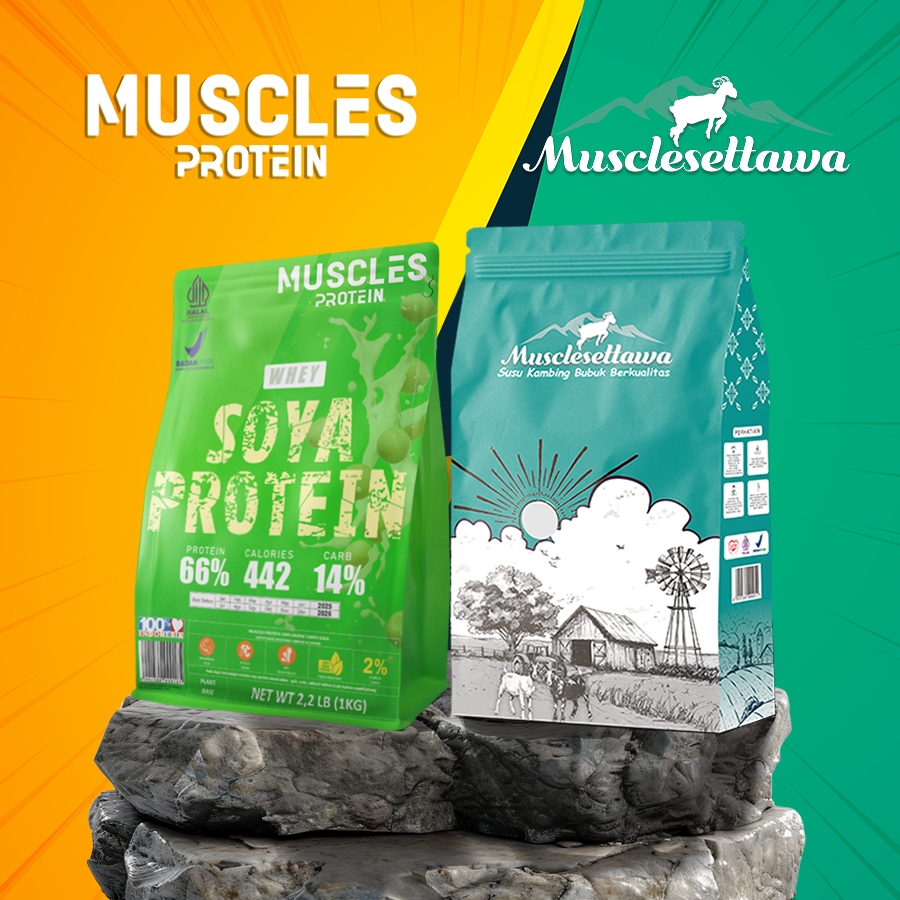Muscles Protein Kedelai Bubuk 66% penuhi asupan protein harian