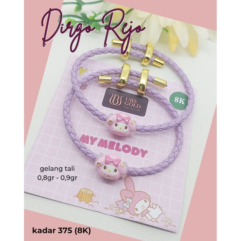 Charm Gelang, My Melodi (TIDAK TERMASUK TALI GELANG) (kadar 375 / 8K)