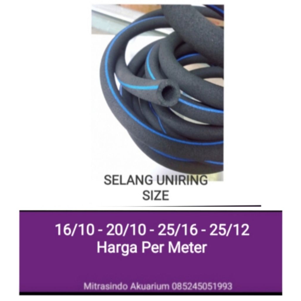 Selang Uniring 25/16 Per Meter - Nano 1 Garis - Aerasi Oksigen