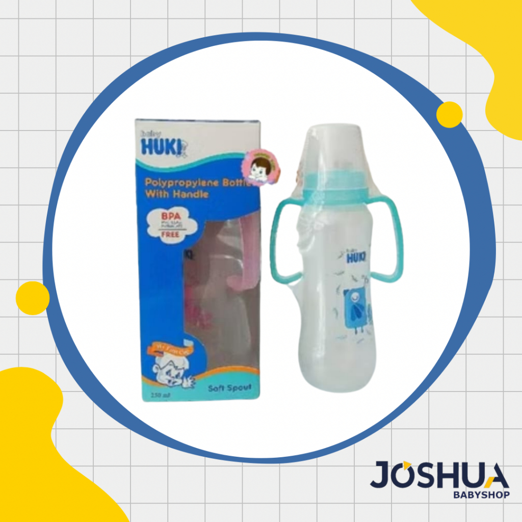 HUKI Botol Susu PP 250 ML with Handle