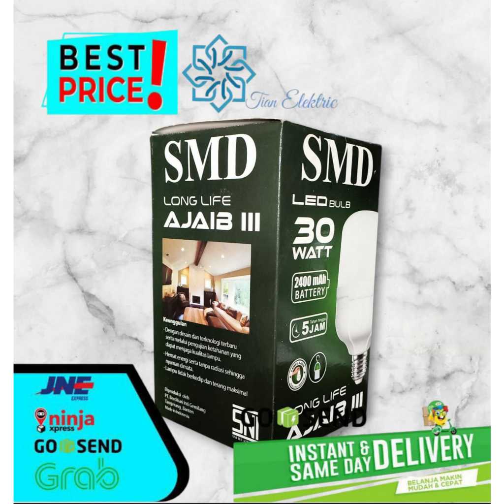 SMD AJAIB Lampu LED Emergency 30 Watt AC/DC