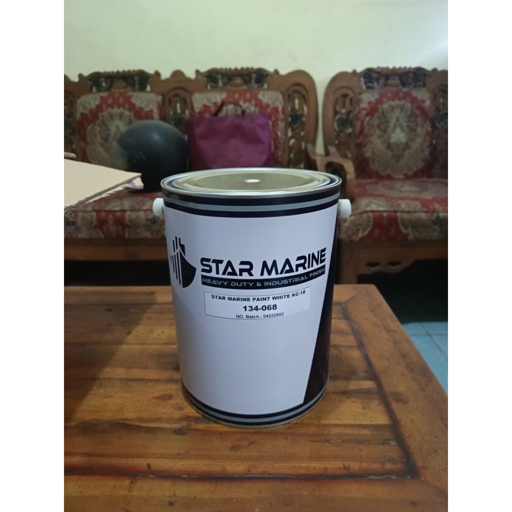 Cat kapal Star Marine Warna Putih / white 5 liter