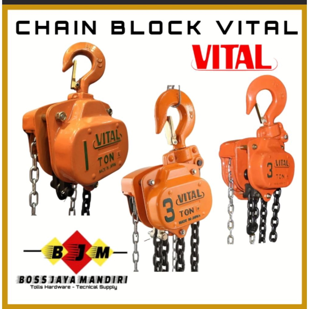 CHAIN BLOCK 3 TON X 10 METER VITAL