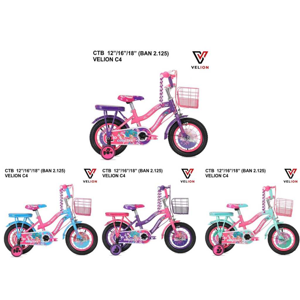Sepeda Anak Mini 16 Velion Collins C4 ChocoMini