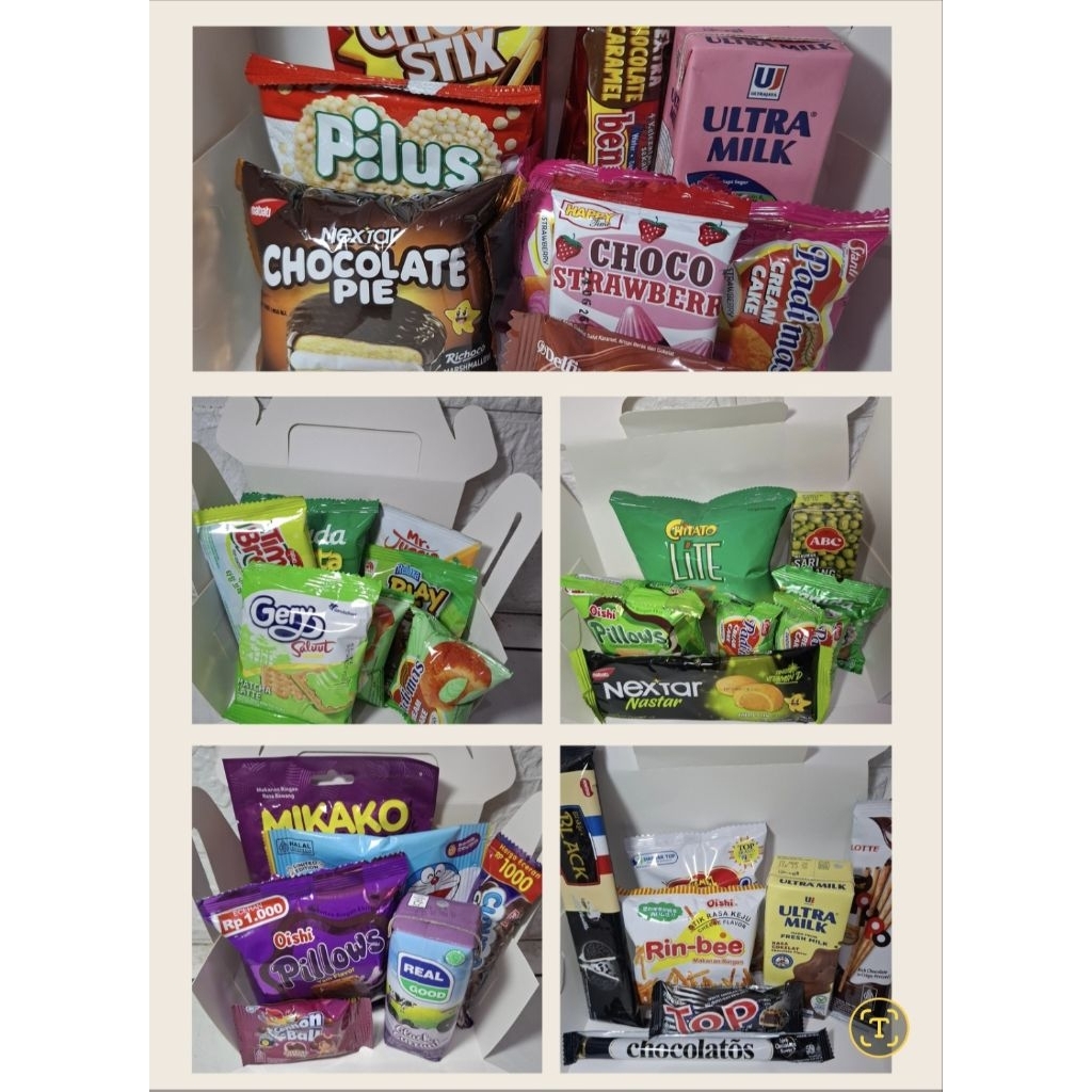 

Hampers XL / Gif box isi snack untuk kado,wisuda,dll.