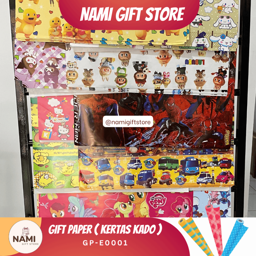 

[GP-E0001] Gift Paper Kertas Kado Karakter