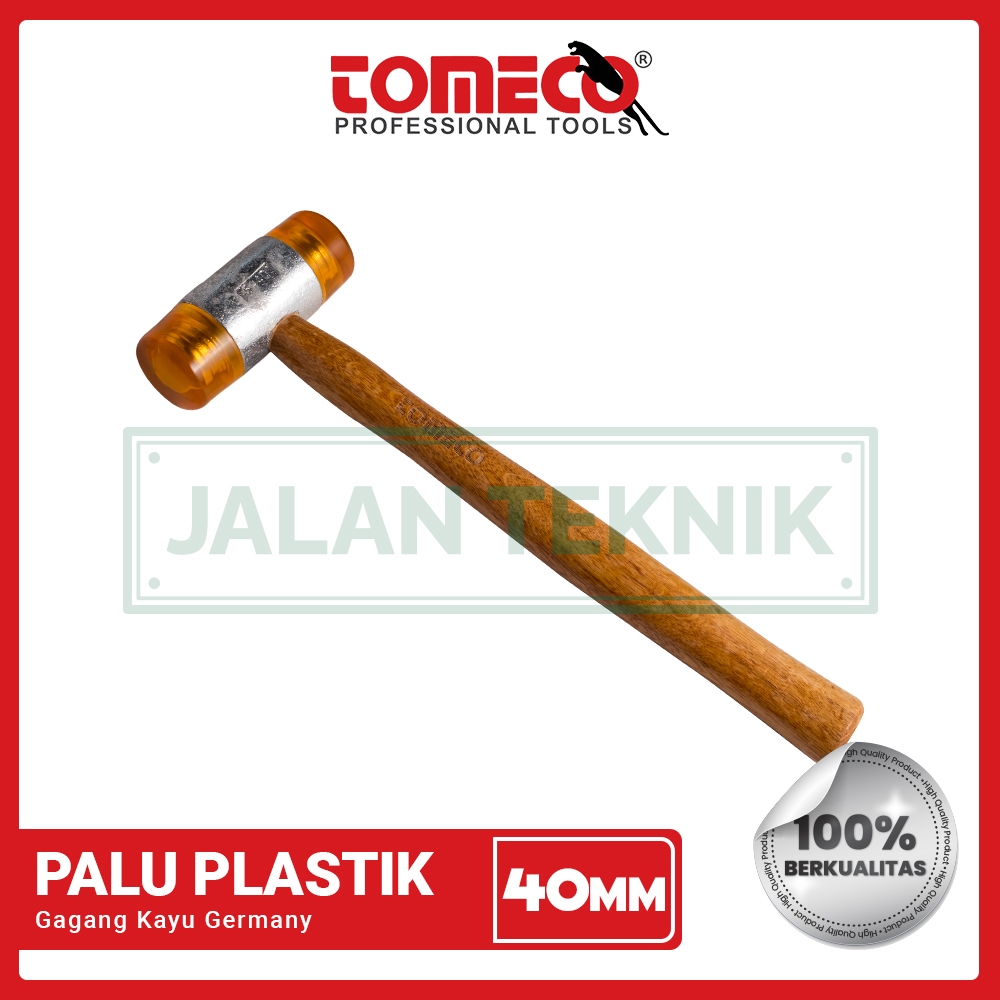 Palu Plastik Gagang Kayu Tomeco 40mm
