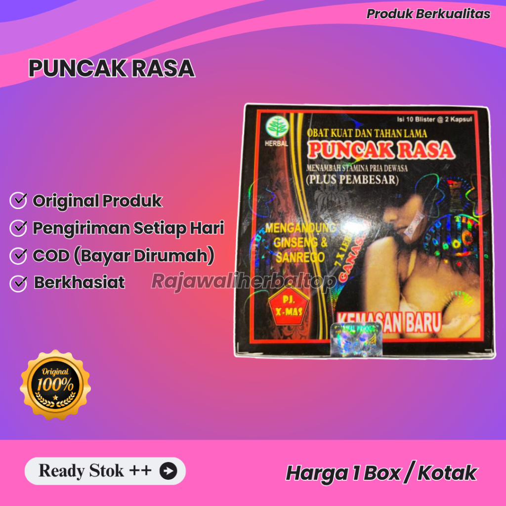 

Puncak Rasa Original Kapsul Stamina Pria