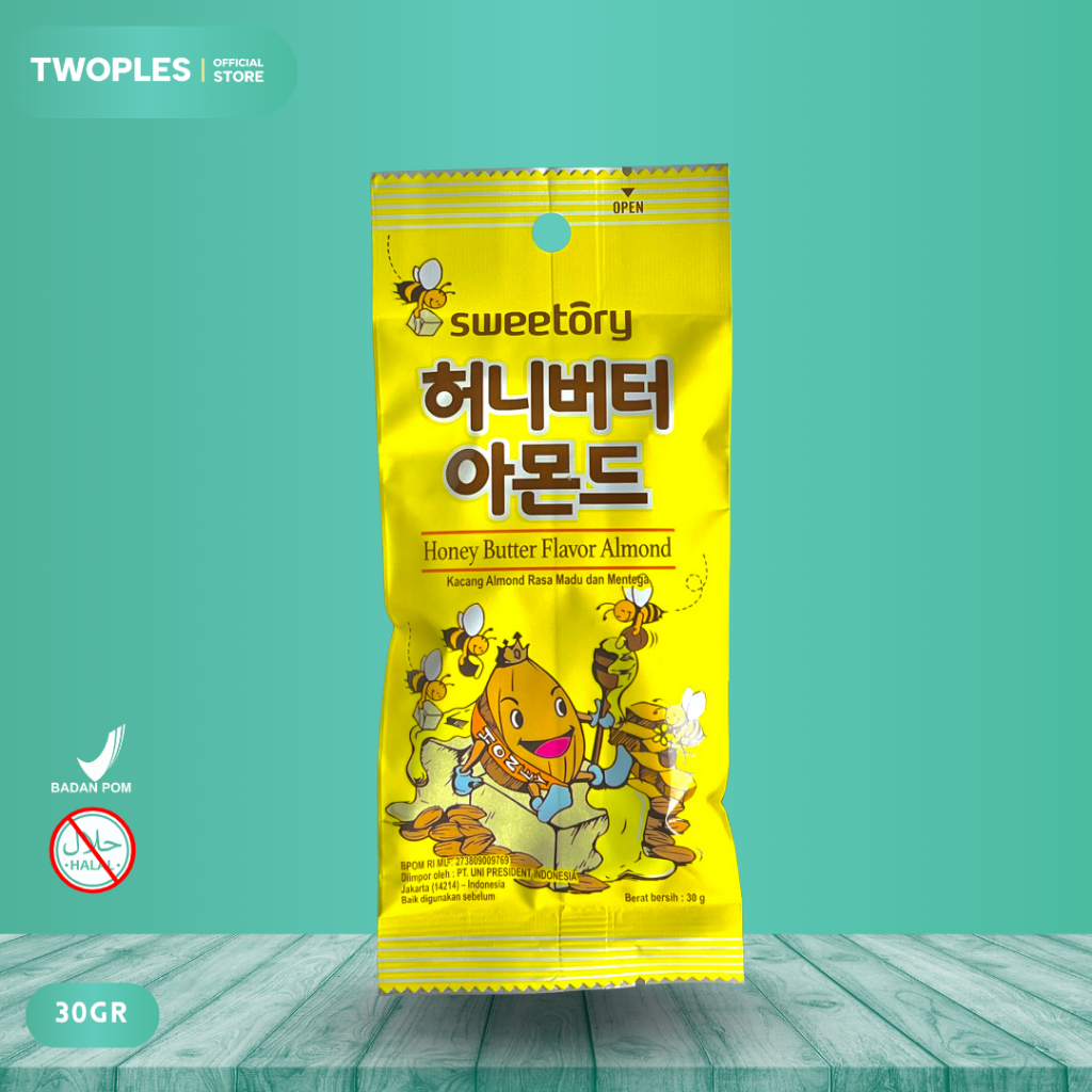

Sweetory Korean Honey Butter Laver 30gr Kacang Almond Panggang Korea