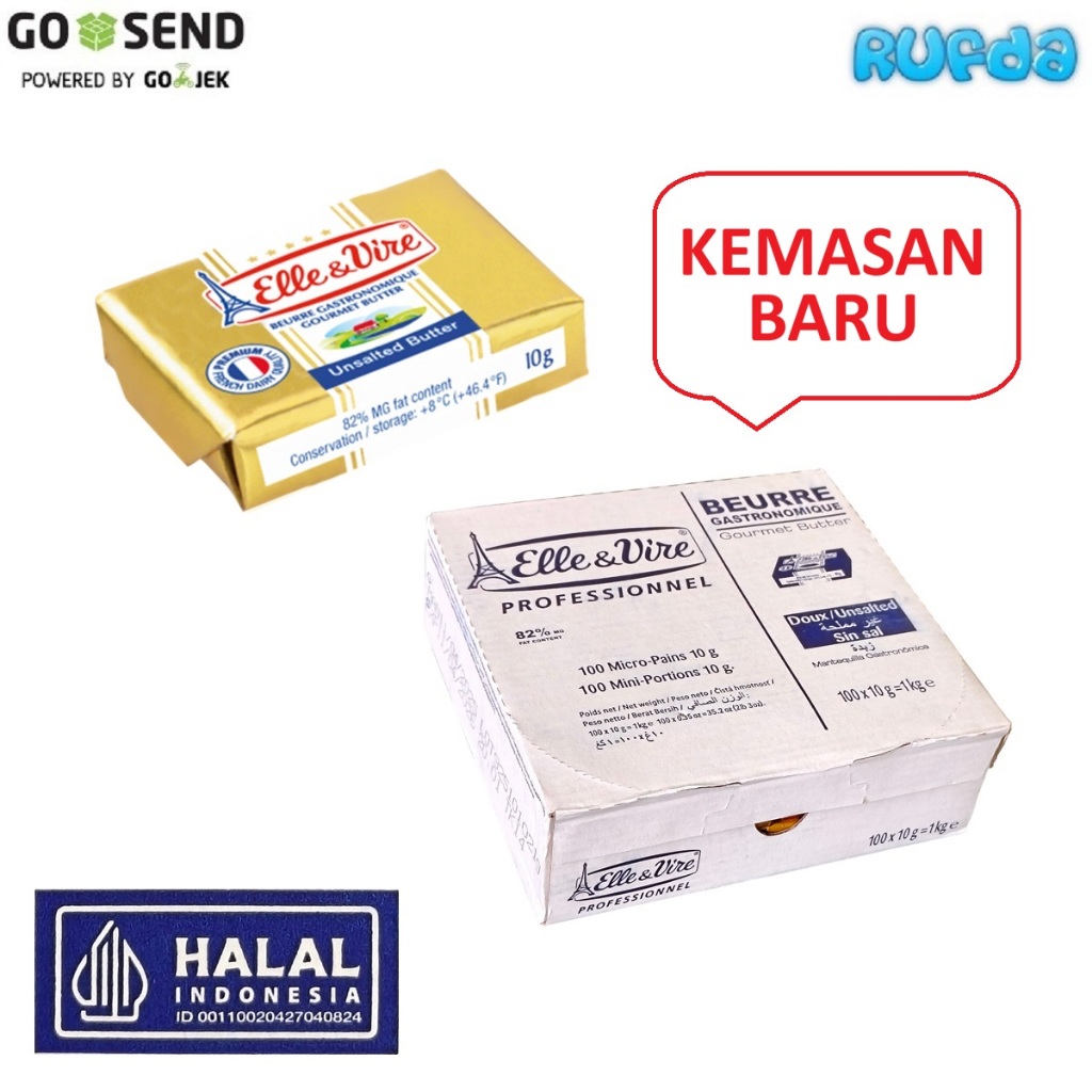

Elle & Vire Unsalted Butter 10 gram Halal