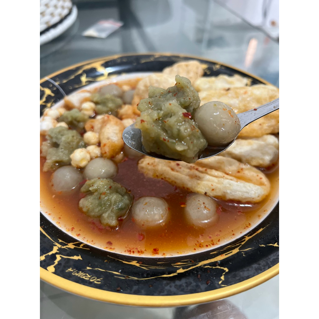 

kombinasi baso aci dan tulang rangu praktis