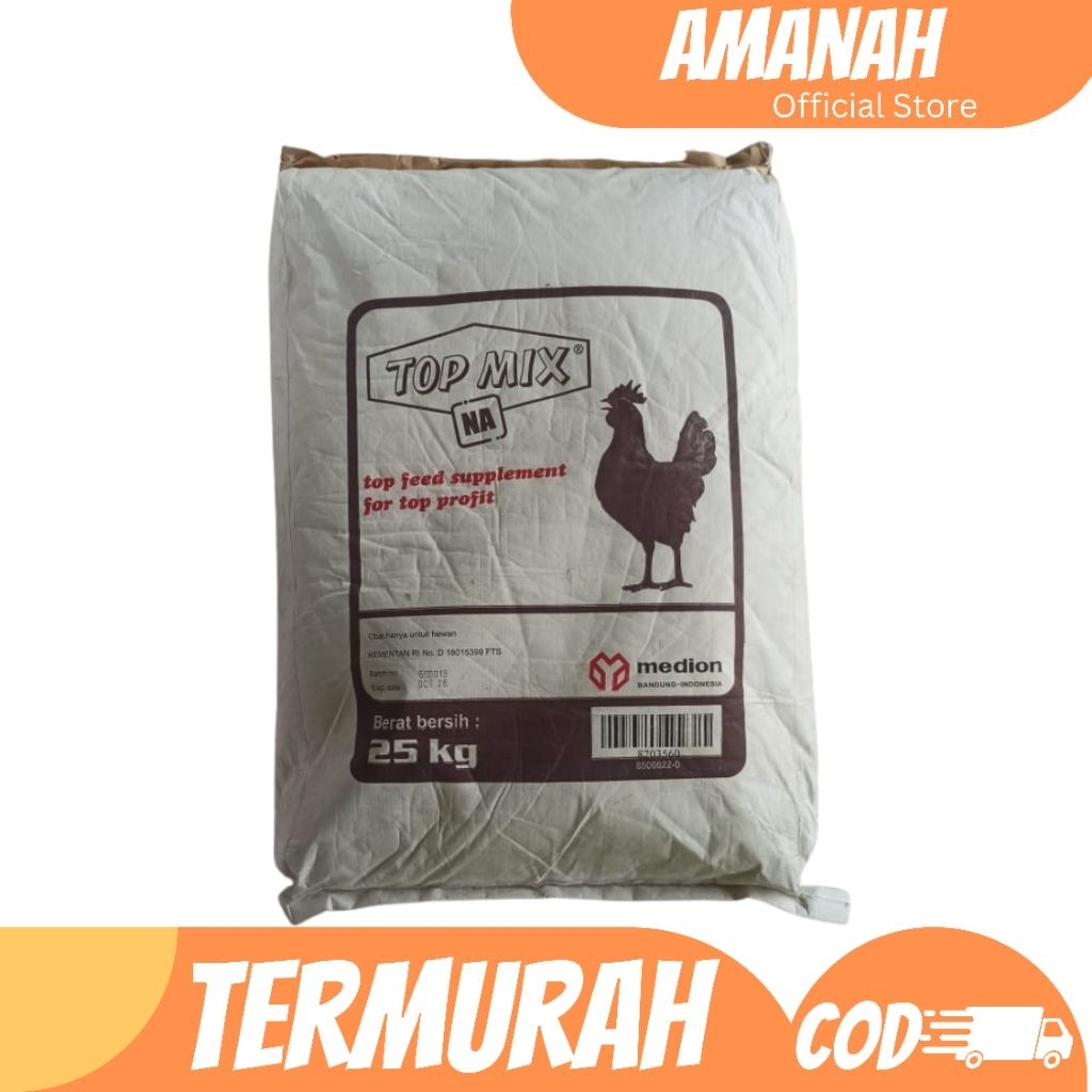 TOP MIX GOLD 10 KG JENIS KANDUNGAN VITAMIN LEBIH BANYAK- TOP MIX AYAM PETELUR DAN MENINGKATKAN PRODU