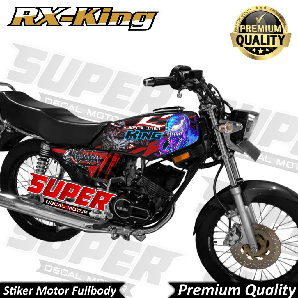 TERBARU Stiker Decal RX KING Full Body Variasi Kode Venom